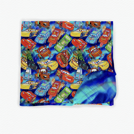 Race day rush 50x50 bamboo blanket