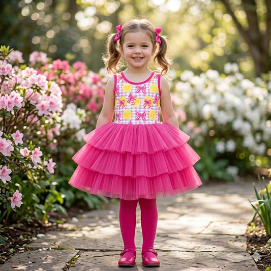 Lemons tutu twirl dress