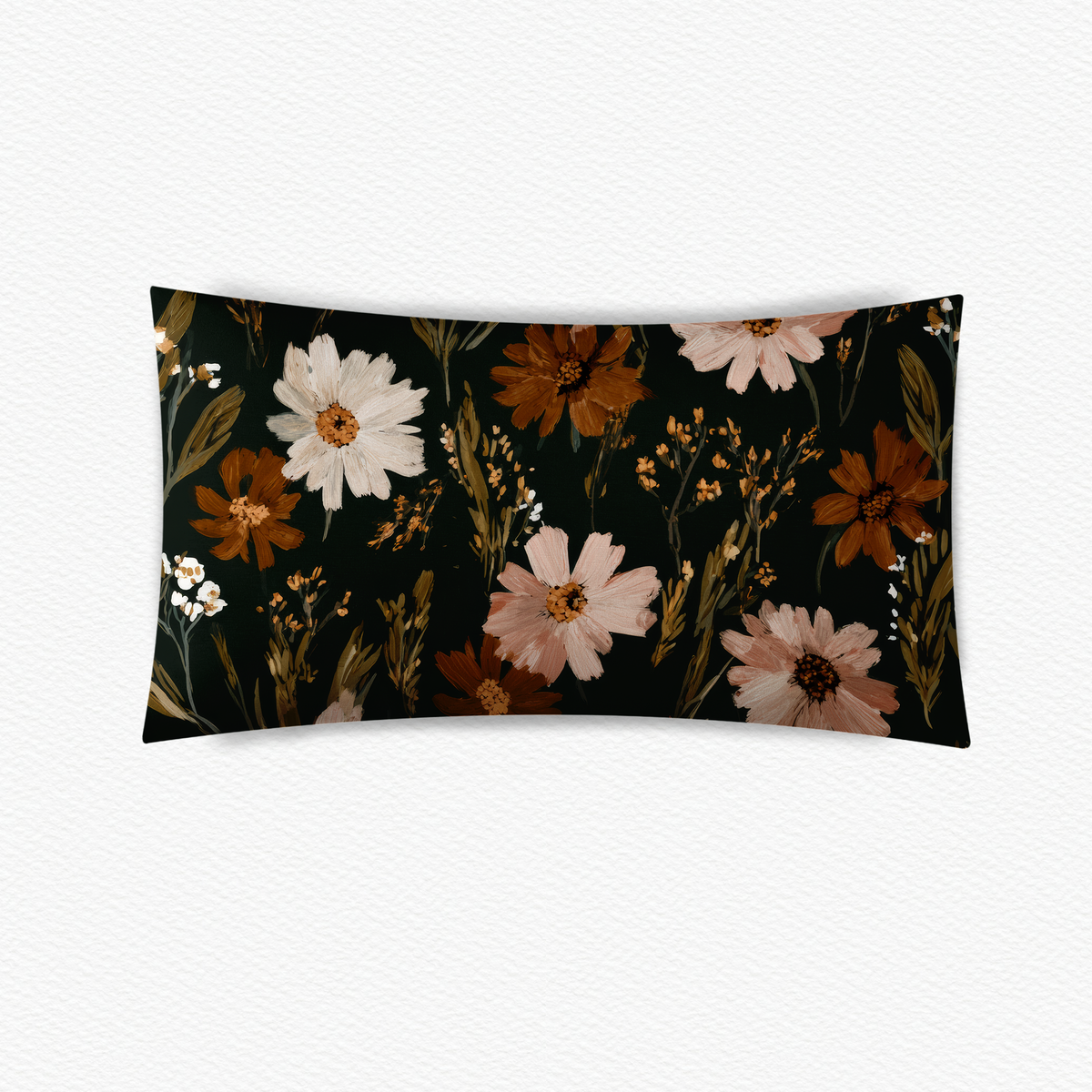 Fall floral pillow case