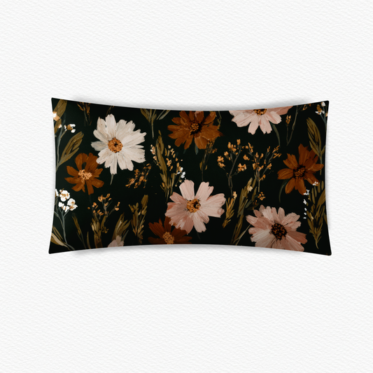 Fall floral pillow case