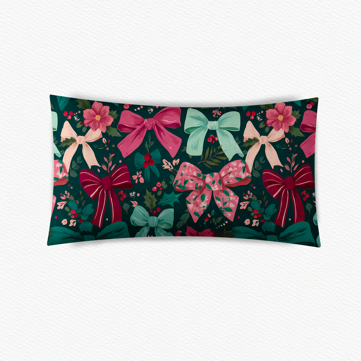 Pre-sale green bows pillow case