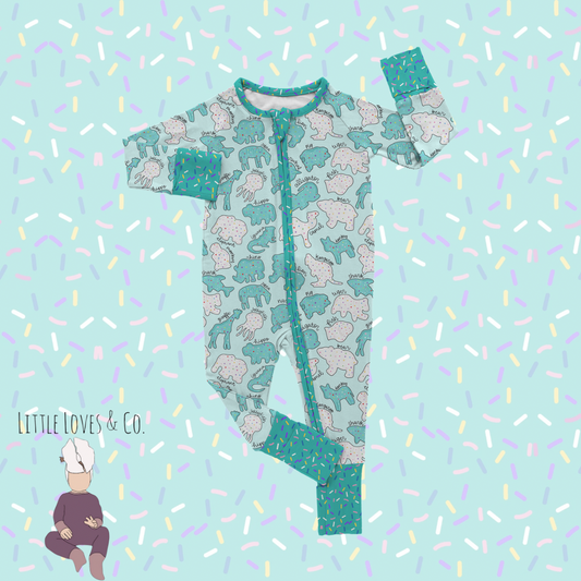 PRE-ORDER Safari sprinkles blue zippy