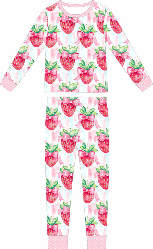 Strawberry long sleeve and pants set