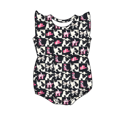 Cowgirl flutter Bubble romper