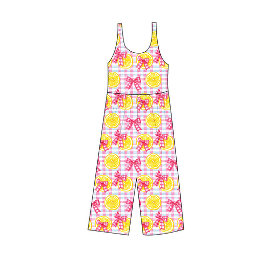 Lemons Tank Wide leg day wear romper short sleeve